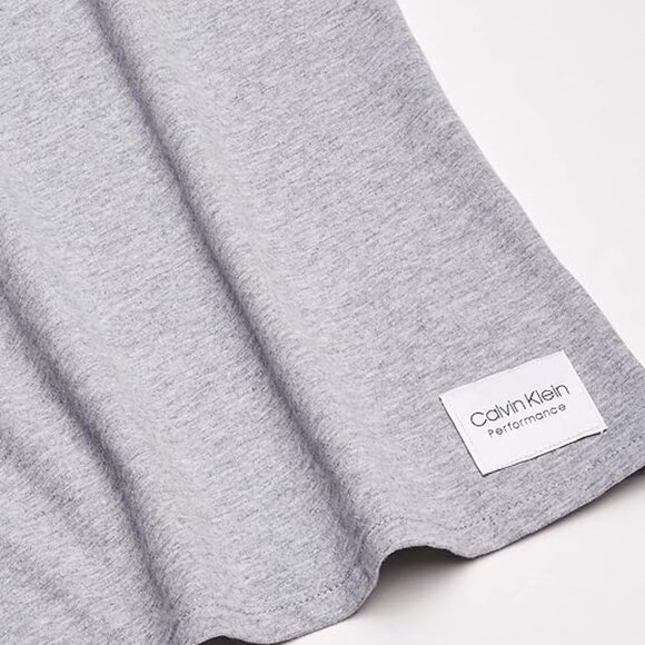 NWT Calvin Klein Performance Womens Logo Patch V-Neck Tee Gray Size XS $40 GG450 - Picture 3 of 3